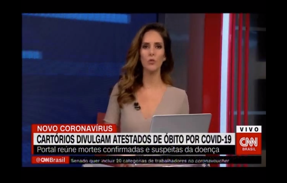 Confira entrevista à CNN Brasil sobre novo portal com dados de óbitos por Covid-19