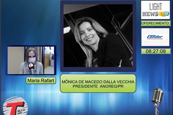 Presidente da Anoreg/PR concede entrevista para a rádio Light FM Curitiba