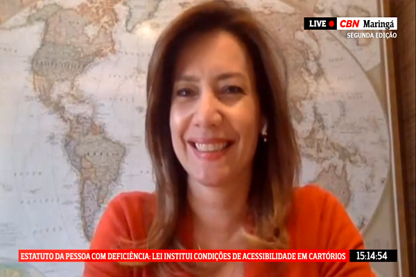 Presidente da Anoreg/PR concede entrevista à Rádio CBN sobre mudanças realizadas em cartórios para garantir acessibilidade às pessoas com deficiência