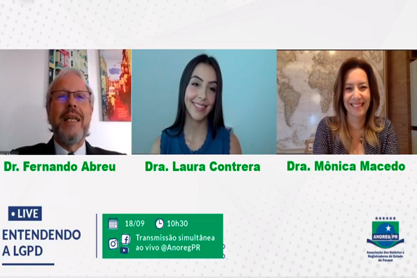Lei Geral de Proteção de Dados é tema de live da Anoreg/PR