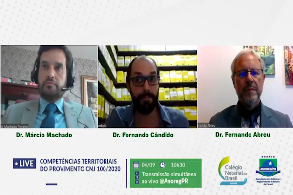 Live da Anoreg/PR destaca evolução digital do notariado trazida pelo Provimento 100/2020