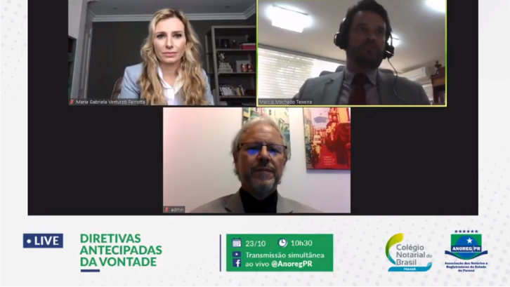 Diretivas Antecipadas da Vontade é tema de live da Anoreg PR