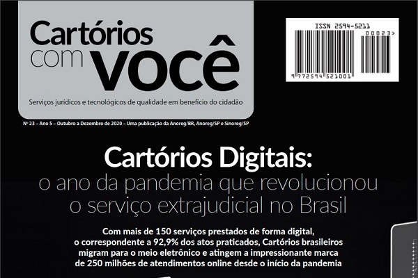 Nova edição da Revista Cartórios com Você destaca os Cartórios Digitais