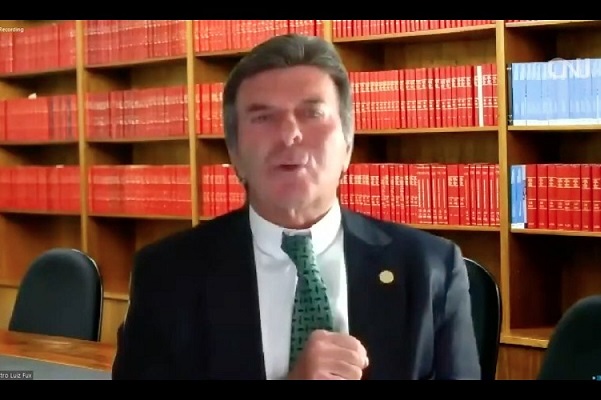 CNJ - Ministro Fux defende audiência de custódia por videoconferência em debate internacional