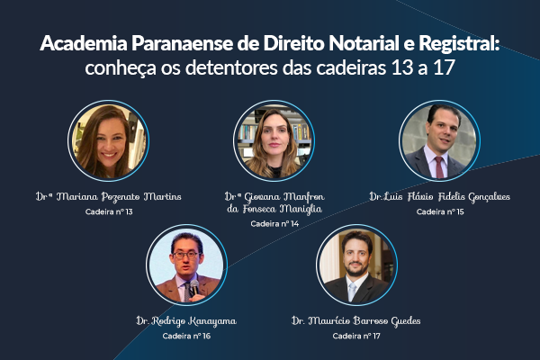 Conheça os novos titulares do registro de imóveis do Paraná - ARIPAR