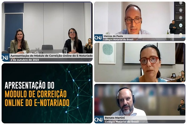 Serviços de fiscalização de plataformas do Colégio Notarial são apresentados a corregedorias