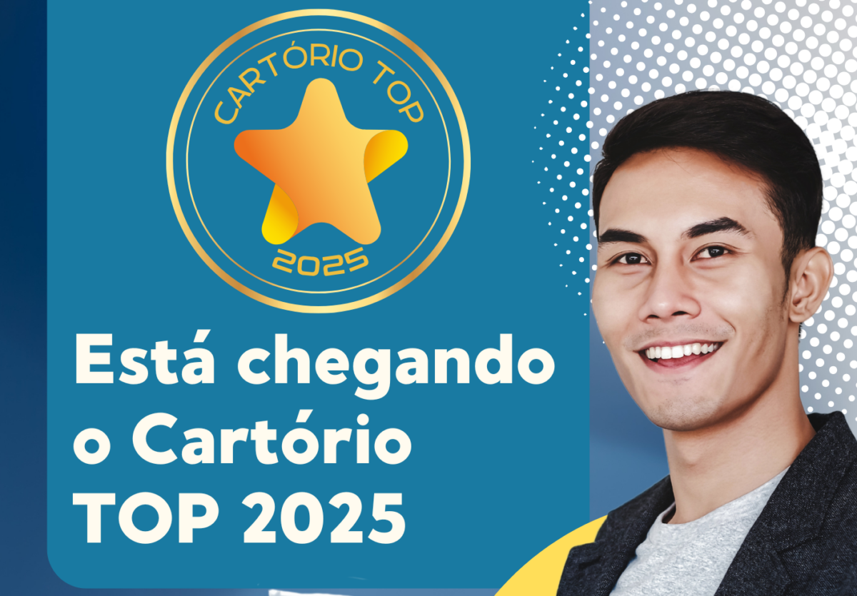Live de lançamento do Programa de Capacitação Cartório TOP 2025 acontece dia 25 de março