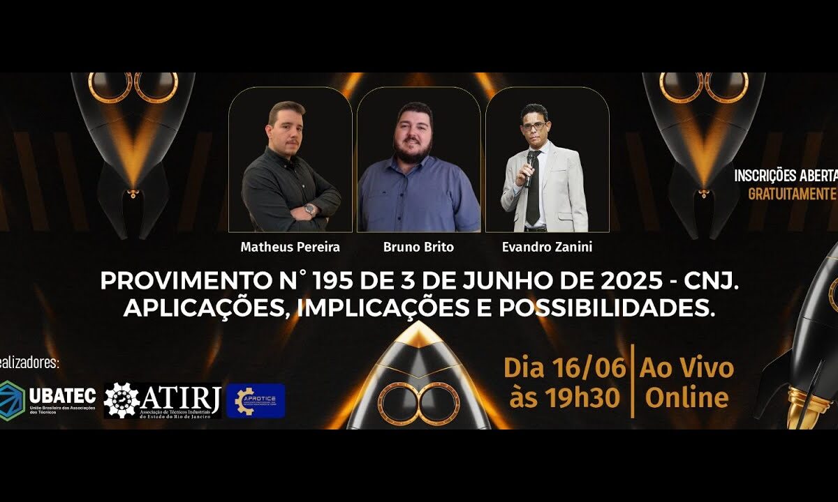 Live debate impactos do Provimento n.º 195 na gestão fundiária
