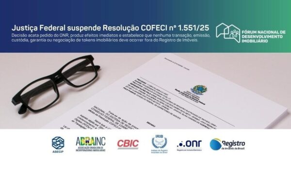 Justiça Federal suspende Resolução COFECI nº 1.551/2025