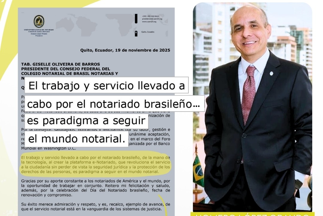 Presidente da Comissão de Assuntos Americanos reconhece e-Notariado como referência para os notariados das Américas