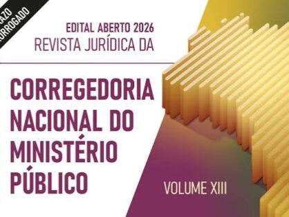 Revista eletrônica da Corregedoria da Justiça prorroga prazo para submissão de artigos