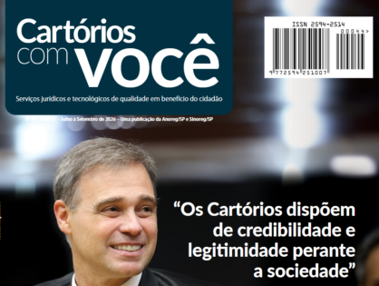 Publicada a 44ª edição da revista Cartórios com Você